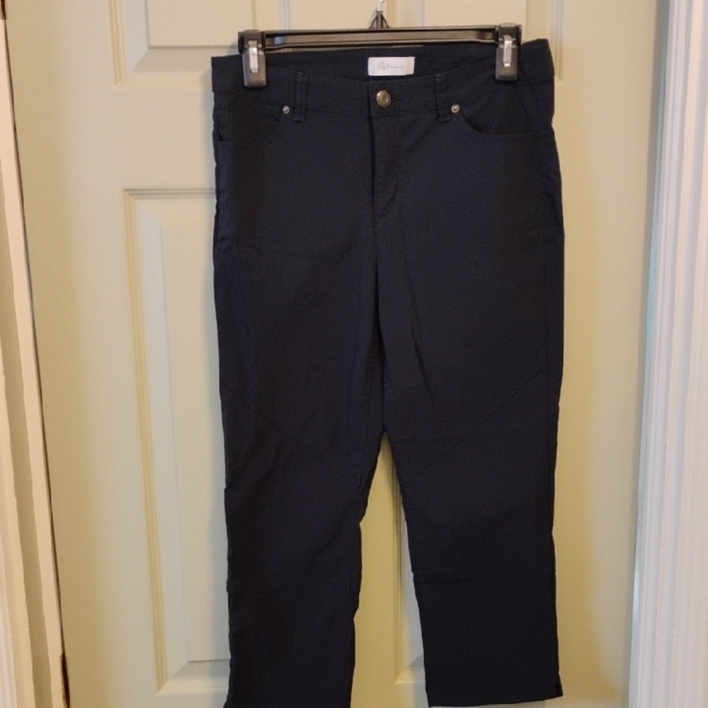 Navy Cropped Pants
